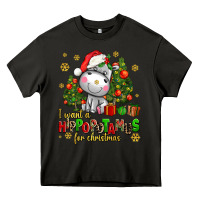 Asphalt i want a hippopotamus for christmas Heavy Core Tee - AdoDesignShop