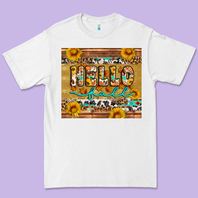 Western Hello Fall Tumbler Premium Tee Designed By Artiststas