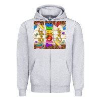 Heather Grey best teacher ever Zipper Hoodie - NancyCooperArtShop