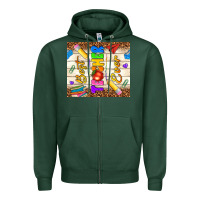 Sports Green best teacher ever Zipper Hoodie - NancyCooperArtShop