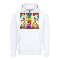 White best teacher ever Zipper Hoodie - NancyCooperArtShop