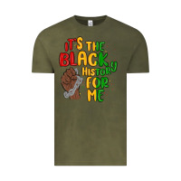 Vintage Olive it s the black history for me Vintage Tee - MaliasSmallBusiness
