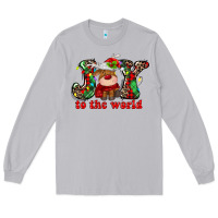 Moon Dust joy to the world christmas deer Long Sleeve Tee - MaliasSmallBusiness