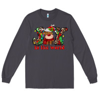 Smoke joy to the world christmas deer Long Sleeve Tee - MaliasSmallBusiness