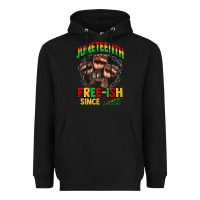 Black juneteenth free ish since 1865 Heavyweight Hoodie - CowGirlArtShop