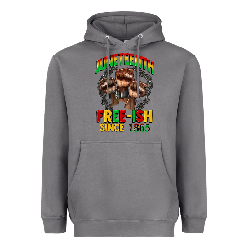 Juneteenth Free Ish Since 1865 Heavyweight Hoodie by CowGirlArtShop | Teevron