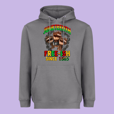 Juneteenth Free Ish Since 1865 Heavyweight Hoodie Designed By Cowgirlartshop