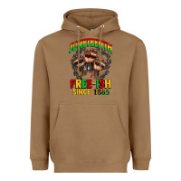 Toasted Coconut juneteenth free ish since 1865 Heavyweight Hoodie - CowGirlArtShop