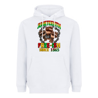 White juneteenth free ish since 1865 Heavyweight Hoodie - CowGirlArtShop