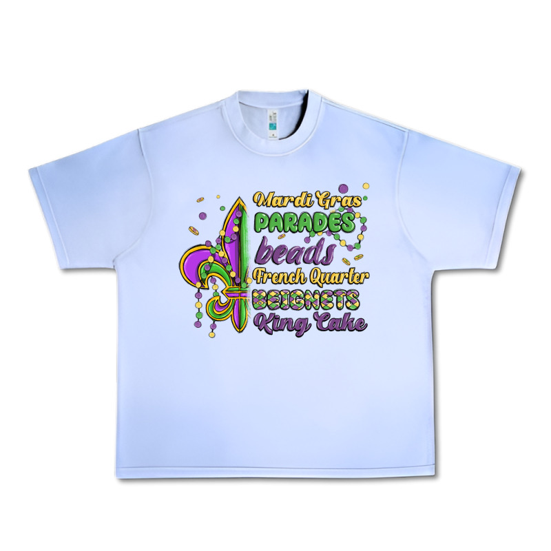 Mardi Gras Parades Beads French Quarter Beignets K Urban Heavy Tee by MaliasSmallBusiness | Teevron