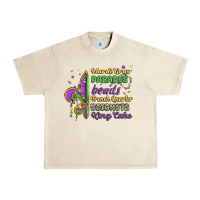 Sandshell mardi gras parades beads french quarter beignets k Urban Heavy Tee - MaliasSmallBusiness
