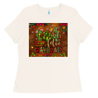 Bone feliz navidad cactus Ladies Tee - JahusDesignShop