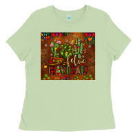 Matcha feliz navidad cactus Ladies Tee - JahusDesignShop