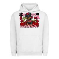 Pigment Lunar Rock my dog is my valentine valentine's day Urban Hoodie - FaDigitalArtStudio