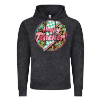 Vintage Black happy teacher lighting bolt Vintage Hoodie - MaliasSmallBusiness