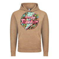 Vintage Coffee happy teacher lighting bolt Vintage Hoodie - MaliasSmallBusiness