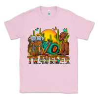 Bubblegum Pink western traveler cowboy Classic Tee - NancyCooperArtShop