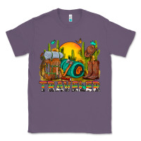 Lavender western traveler cowboy Classic Tee - NancyCooperArtShop