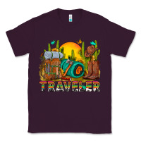 Plum western traveler cowboy Classic Tee - NancyCooperArtShop