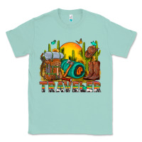 Seafoam western traveler cowboy Classic Tee - NancyCooperArtShop