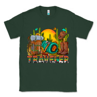 Sports Green western traveler cowboy Classic Tee - NancyCooperArtShop