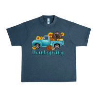 Midnight Navy thanksgiving truck turkey Urban Heavy Tee - AdoDesignShop