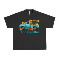 Pigment Black thanksgiving truck turkey Urban Heavy Tee - AdoDesignShop