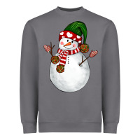Storm Snowman Heavyweight Sweatshirt - NancyCooperArtShop