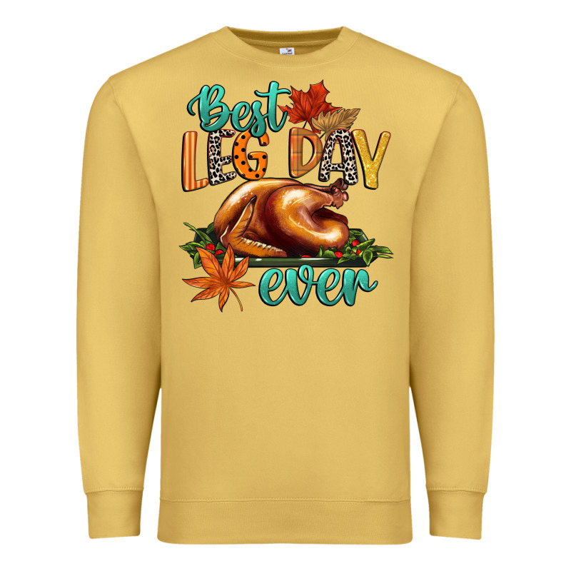 Best Leg Day Ever Premium Sweatshirt by CowGirlArtShop | Teevron