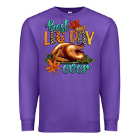 Purple best leg day ever Premium Sweatshirt - CowGirlArtShop