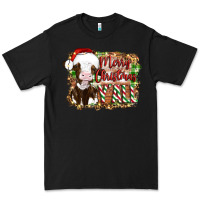 Merry Christmas Y'all Cow Premium Tee | Teevron