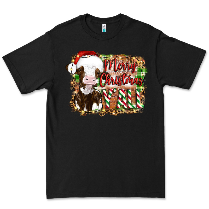 Merry Christmas Y'all Cow Premium Tee by Artiststas | Teevron