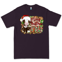 Plum merry christmas y'all cow Premium Tee - Artiststas