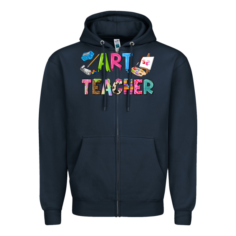 Art Teacher Zipper Hoodie by NancyCooperArtShop | Teevron