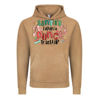 Santa's Favorite Dance Teacher Vintage Hoodie | Teevron