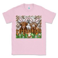Bubblegum Pink easter cow Classic Tee - CowhideDigitalArt