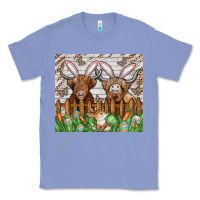 Colony Blue easter cow Classic Tee - CowhideDigitalArt