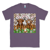 Lavender easter cow Classic Tee - CowhideDigitalArt
