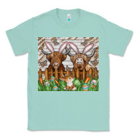 Seafoam easter cow Classic Tee - CowhideDigitalArt