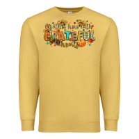Antique Gold gather here with grateful hearts Premium Sweatshirt - CowGirlArtShop