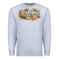 Heather Grey gather here with grateful hearts Premium Sweatshirt - CowGirlArtShop