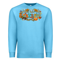 Ocean Blue gather here with grateful hearts Premium Sweatshirt - CowGirlArtShop