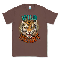Chestnut wild heart tiger college western Classic Tee - NancyCooperArtShop