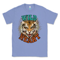 Colony Blue wild heart tiger college western Classic Tee - NancyCooperArtShop