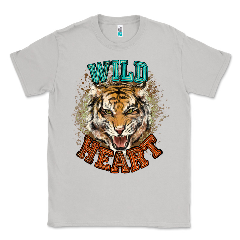 Wild Heart Tiger College Western Classic Tee by NancyCooperArtShop | Teevron