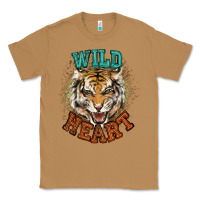 Toasted Coconut wild heart tiger college western Classic Tee - NancyCooperArtShop
