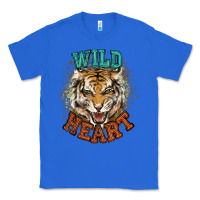 True Royal wild heart tiger college western Classic Tee - NancyCooperArtShop