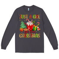 Smoke just a girl who loves christmas Long Sleeve Tee - MaliasSmallBusiness