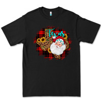 Black texas santa wood slice ornament Premium Tee - JahusDesignShop
