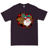 Plum texas santa wood slice ornament Premium Tee - JahusDesignShop